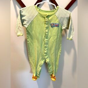 Vintage Disney Pooh Tigger Footie Sleeper 6-9 months
